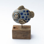 Diskusfisch "Blaupunkt" Fisch Diskus blaue Punkte