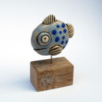 Diskusfisch "Blaupunkt" Fisch Diskus blaue Punkte