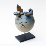 Drache "Sprenkel" Keramik Drache Sprenkel