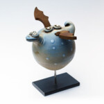 Drache "Schneeflocke" Keramik Drache Schneeflocke