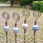 Garten-Stecker "gestreift"